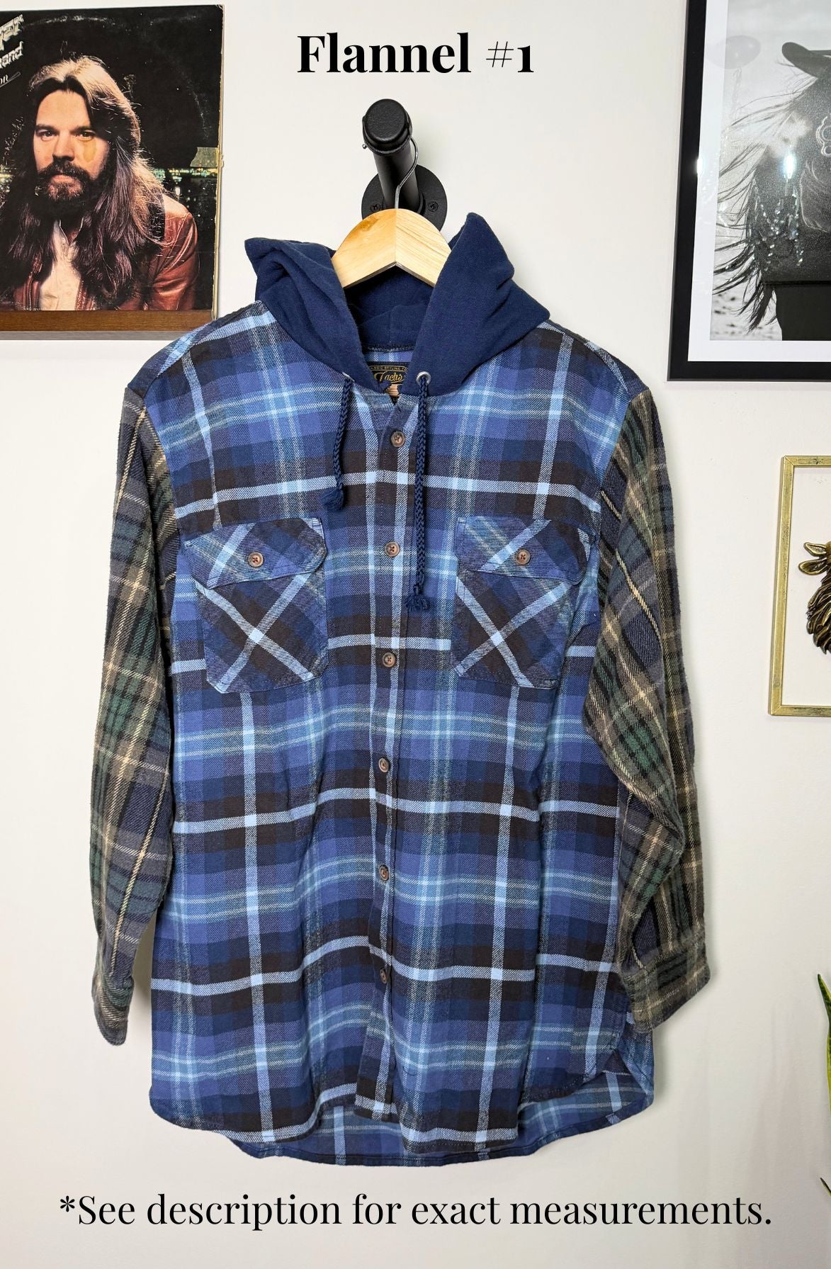Reworked Vintage Hooded Flannel