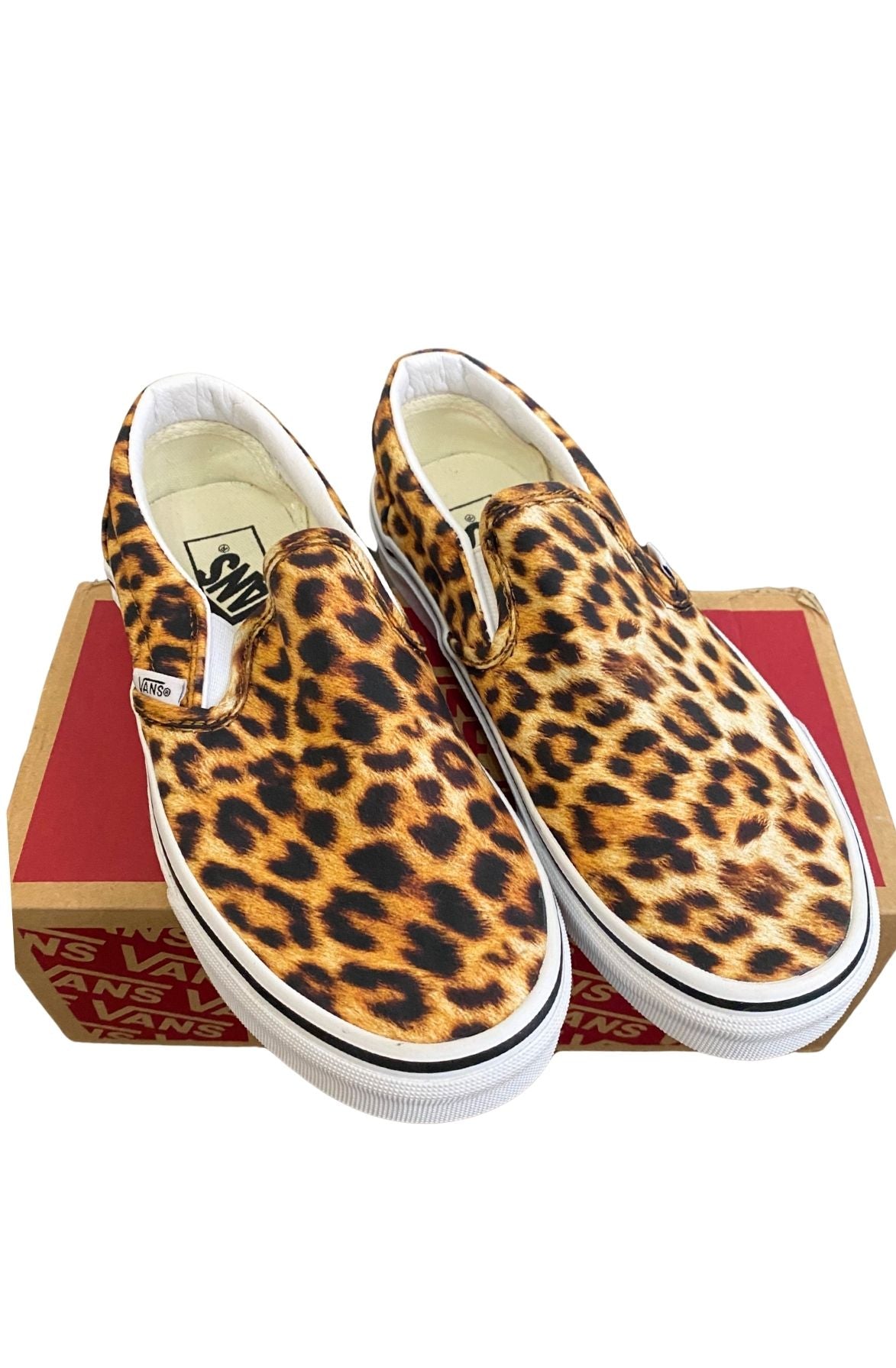 Vans Leopard Print Classic Slip-On Shoes