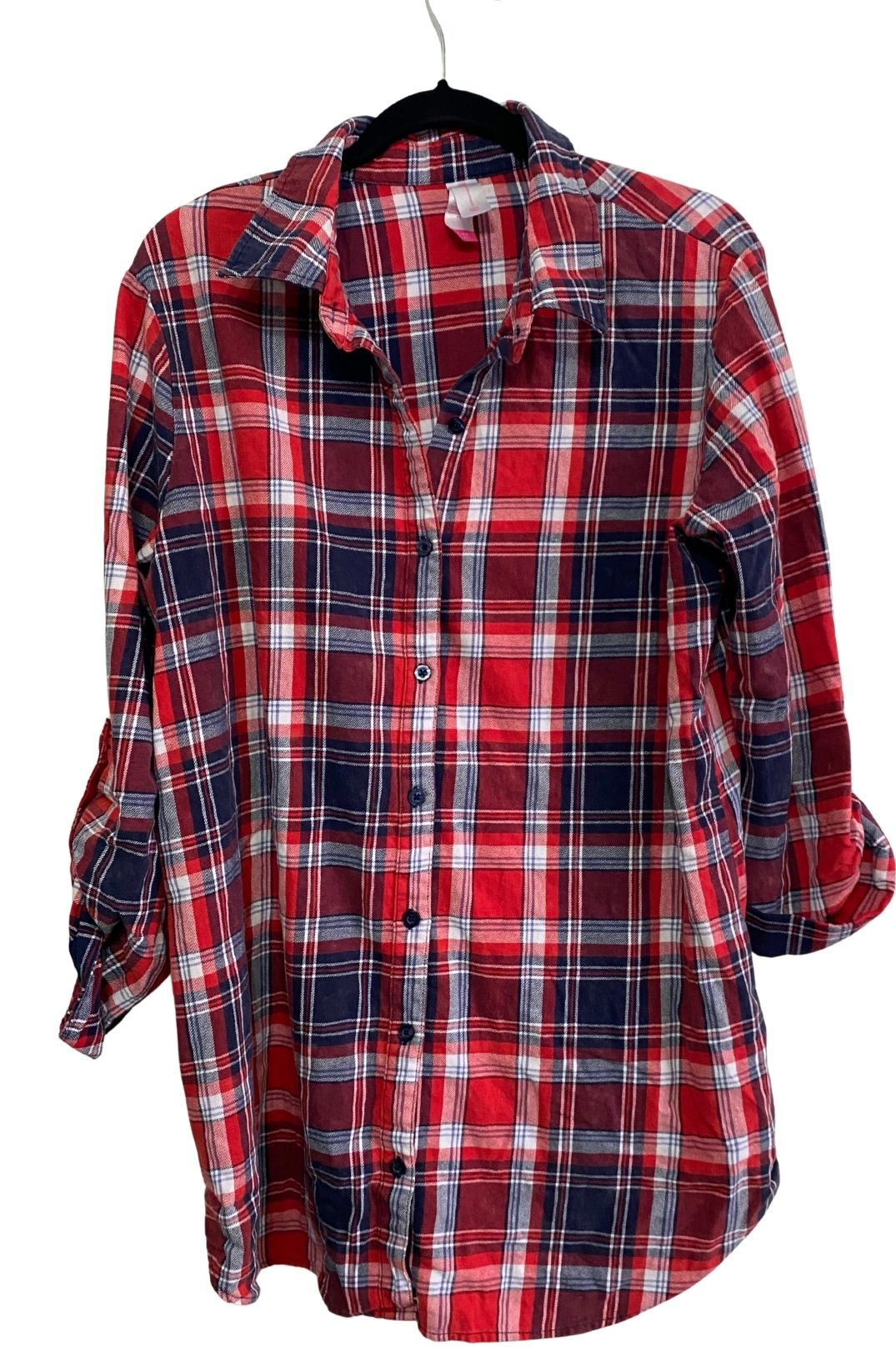 Plaid Long Sleeve Button Up
