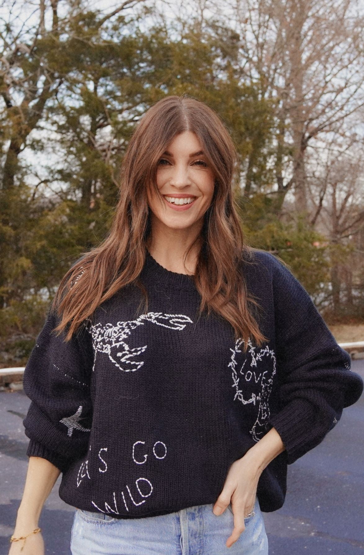 Unhinged Black Sweater