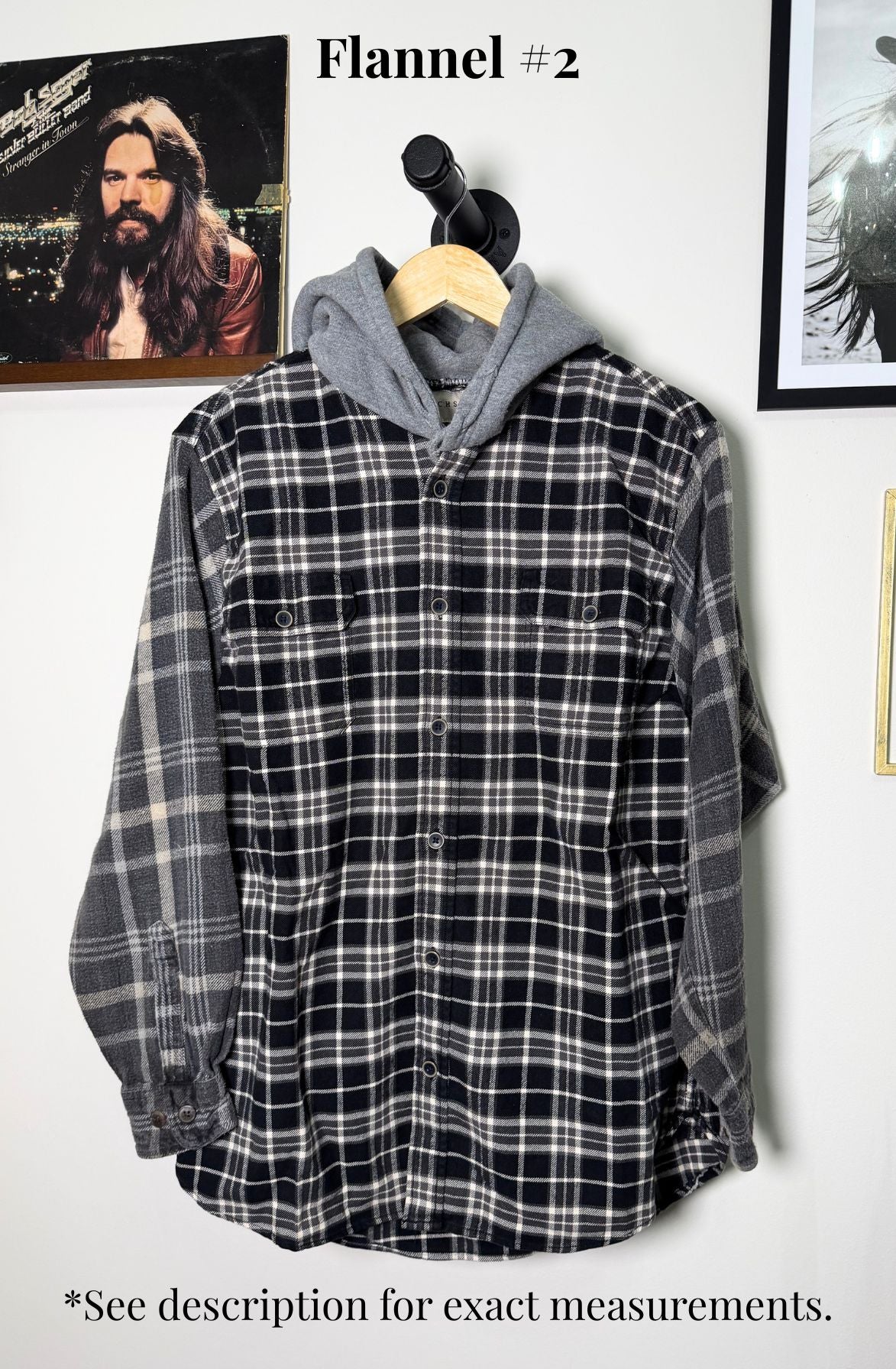 Reworked Vintage Hooded Flannel