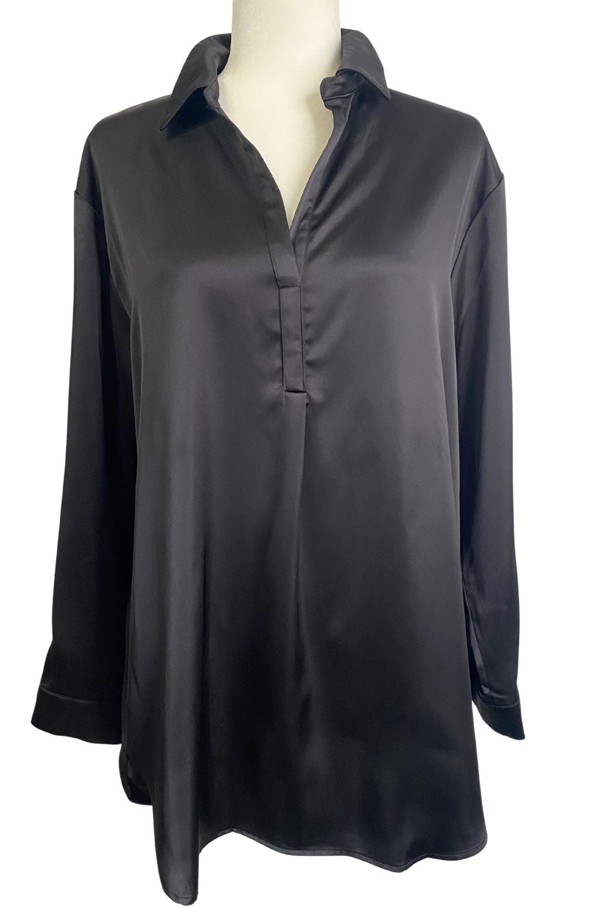 Black Satin Tunic
