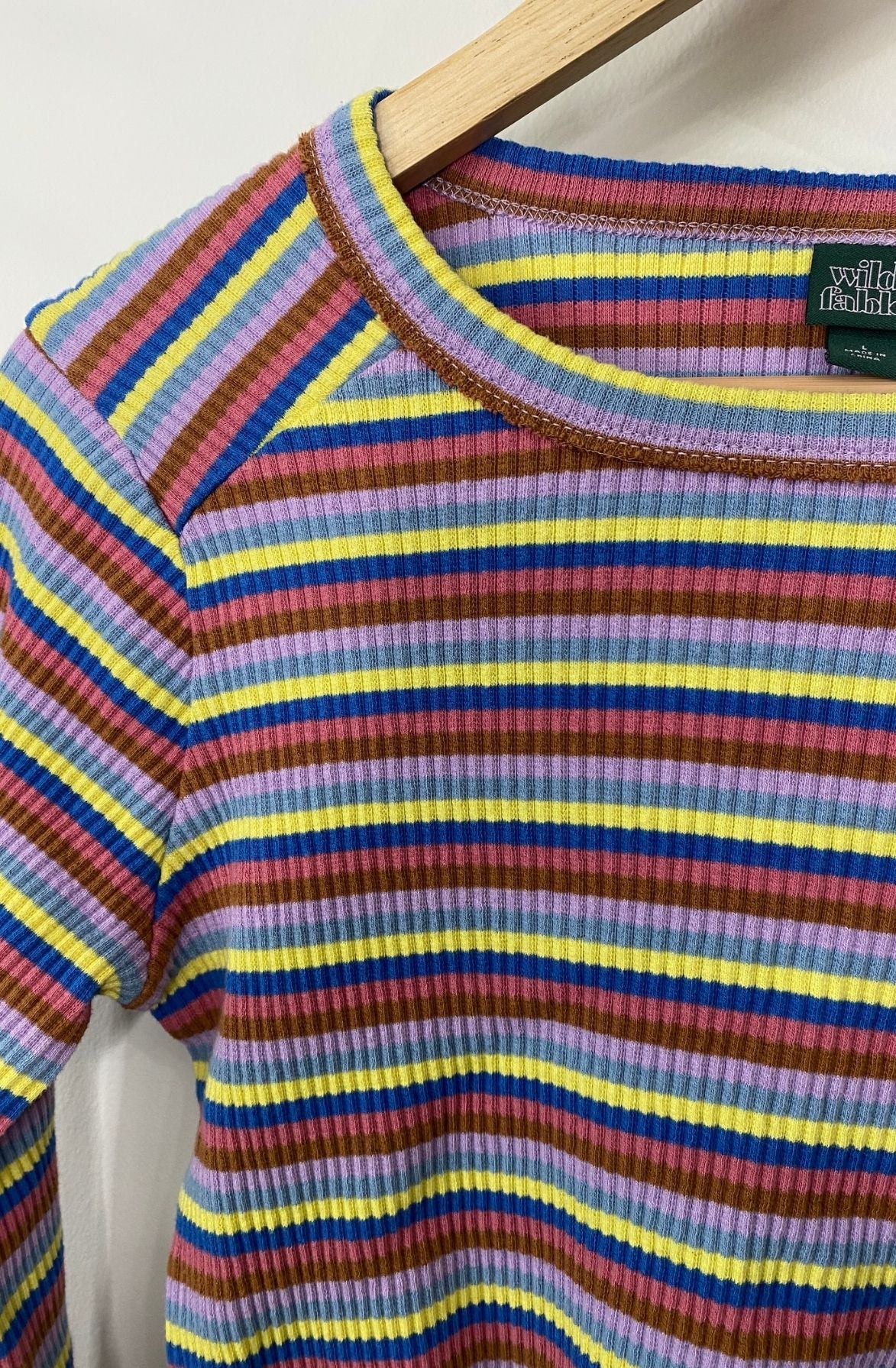 Wild Fable Cropped Striped Top