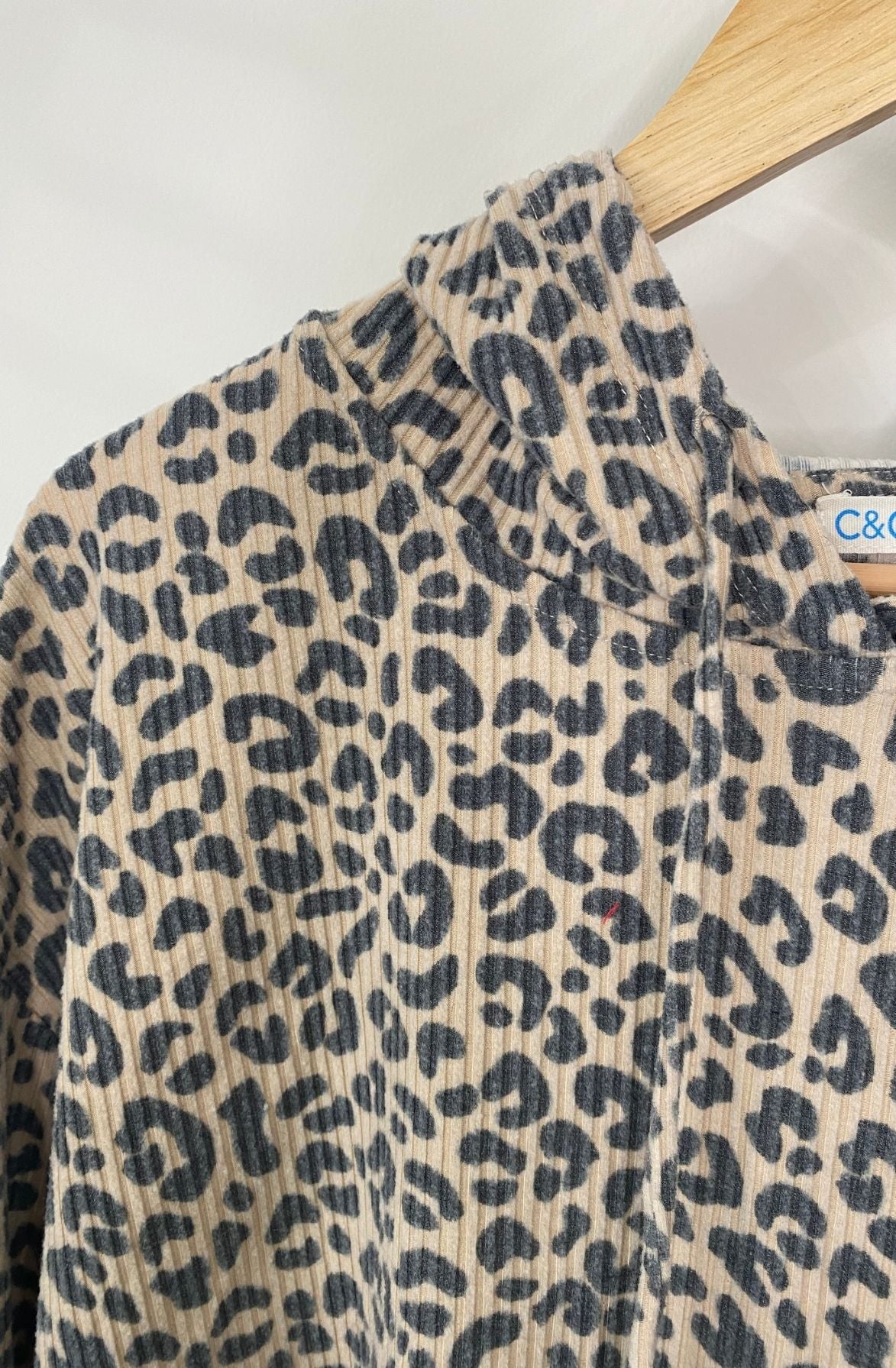 Leopard Hooded Top