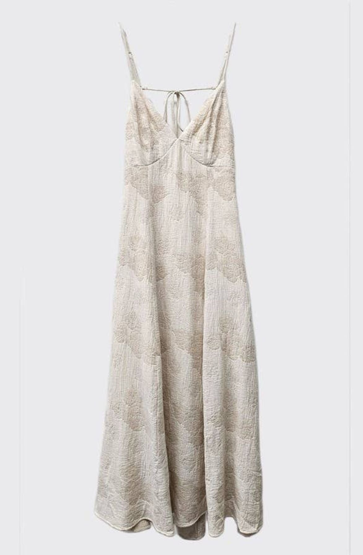 Cream Gauzy Dress