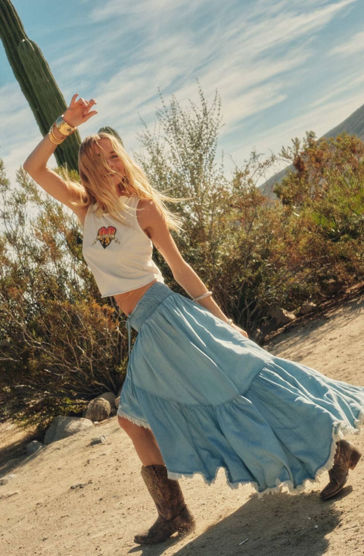 Santa Fe Tencel Skirt