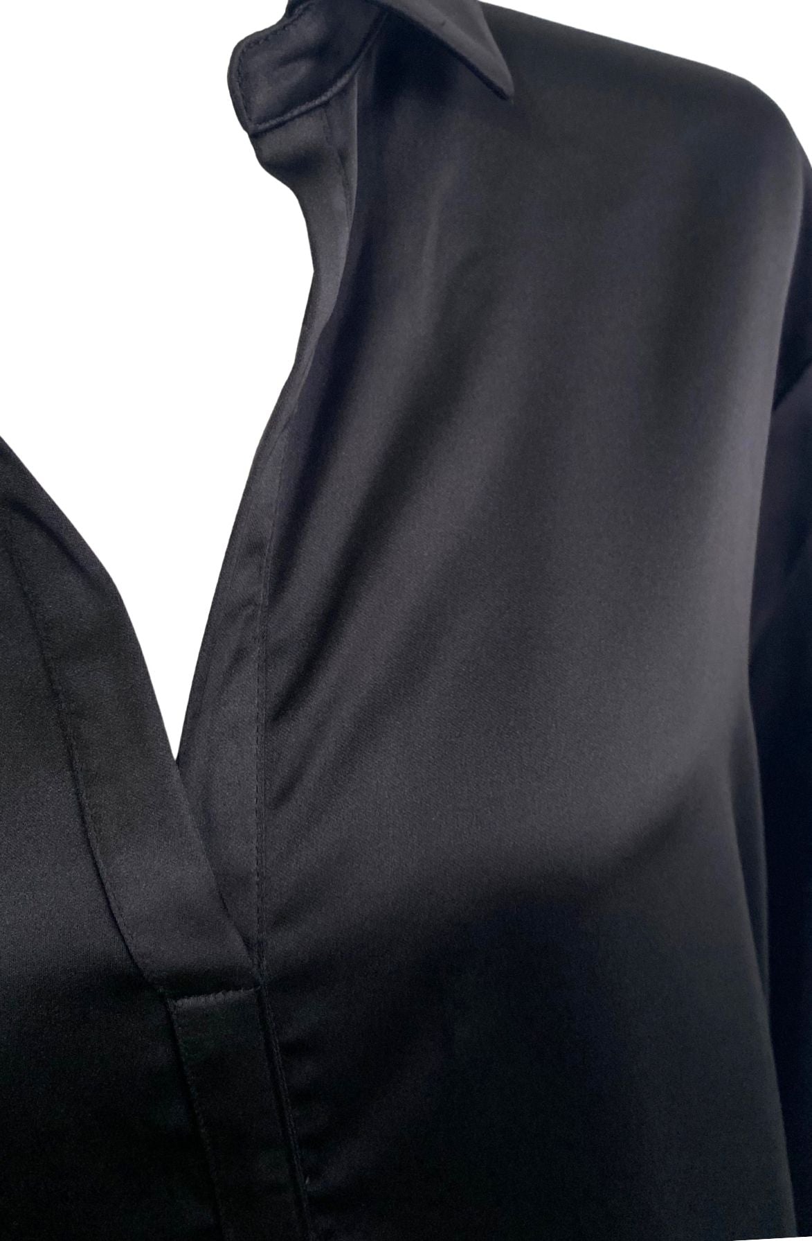 Black Satin Tunic