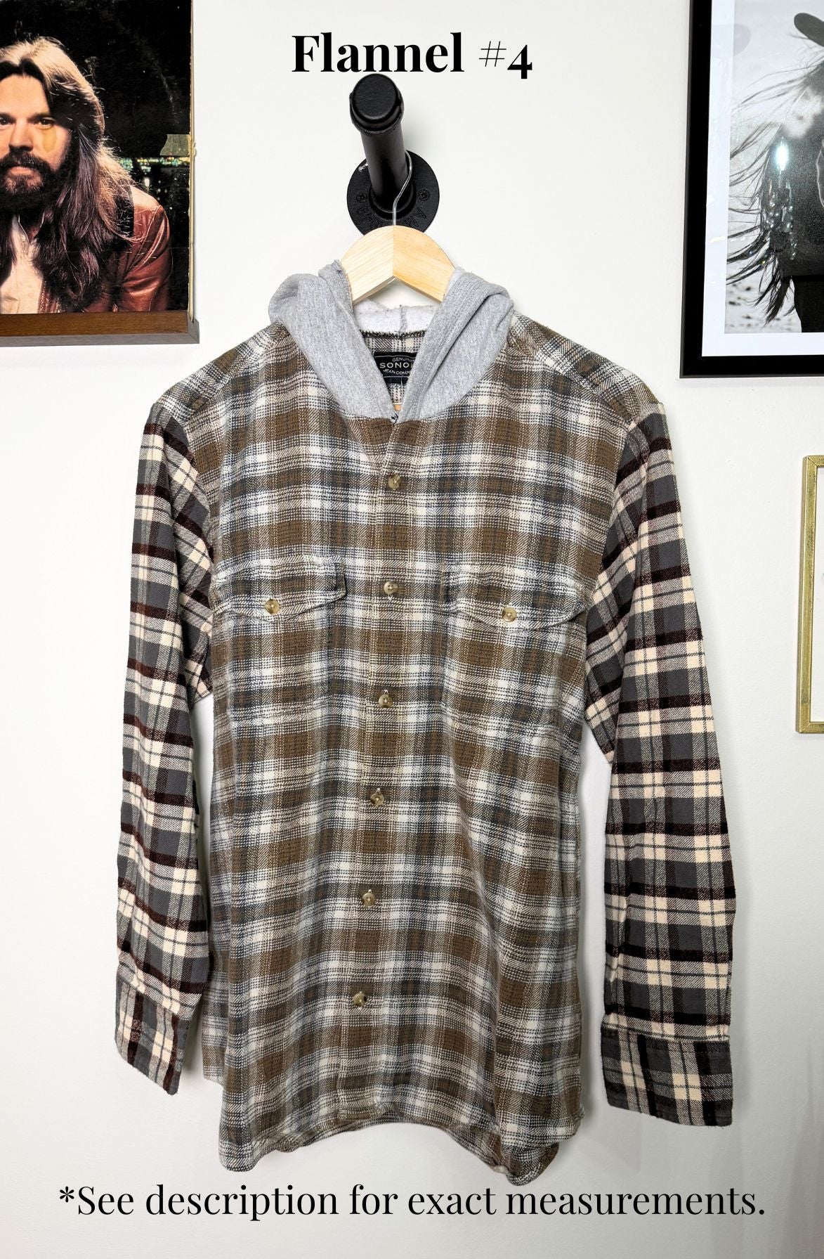 Reworked Vintage Hooded Flannel
