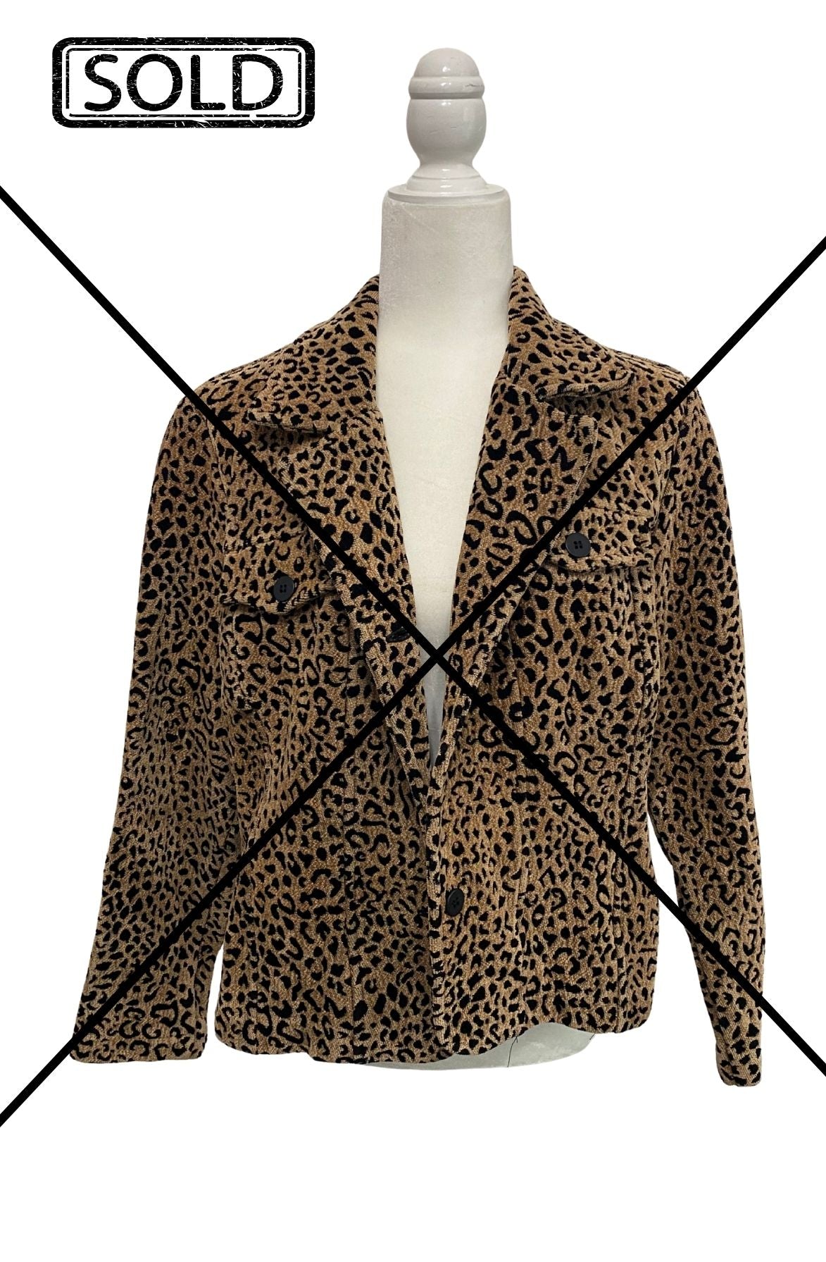 Vintage 90s Monterey Bay Leopard Jacket