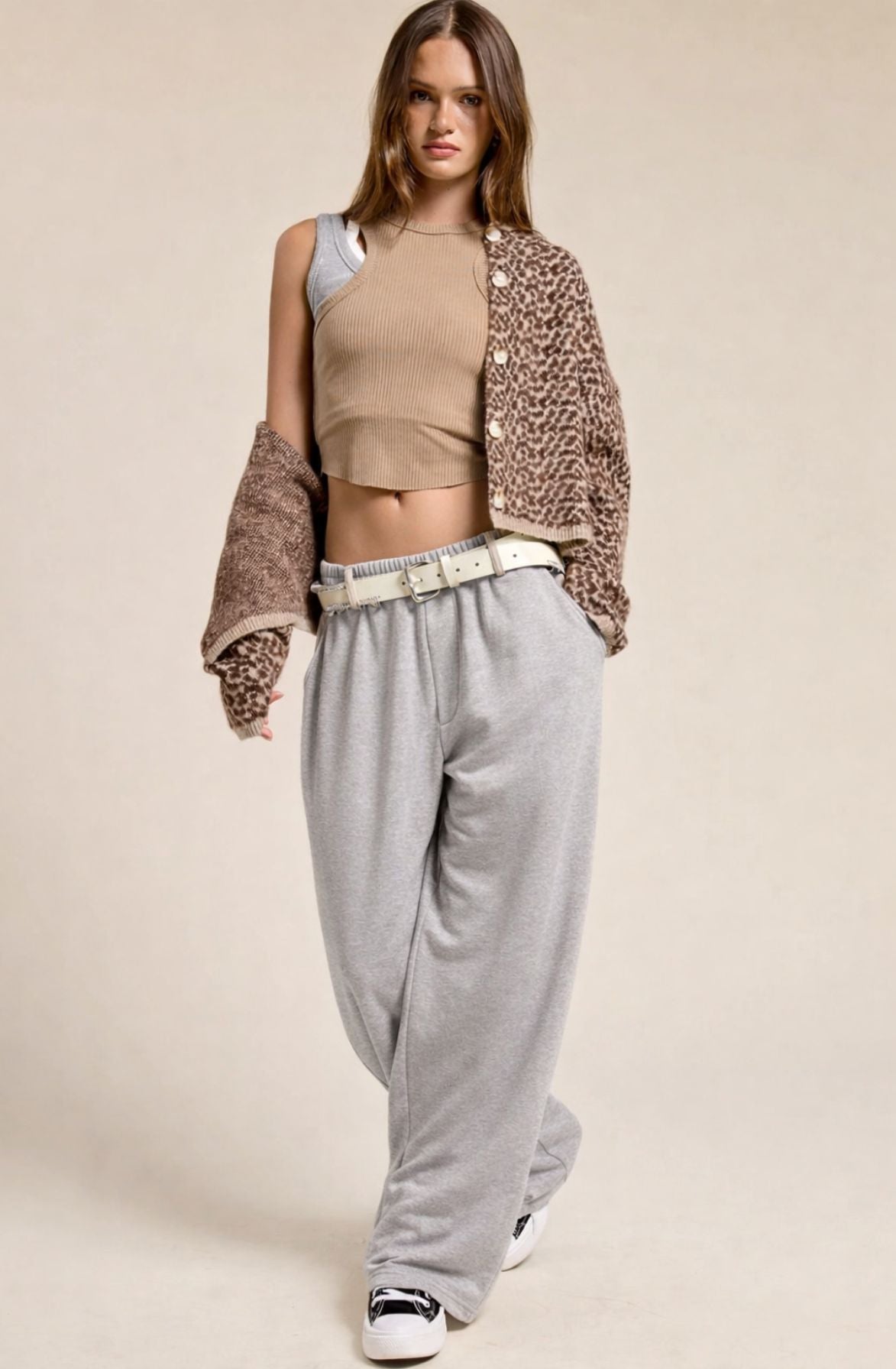 Wide-Leg Sweatpants