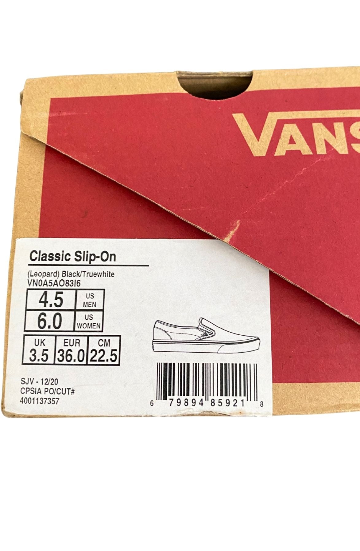 Vans Leopard Print Classic Slip-On Shoes