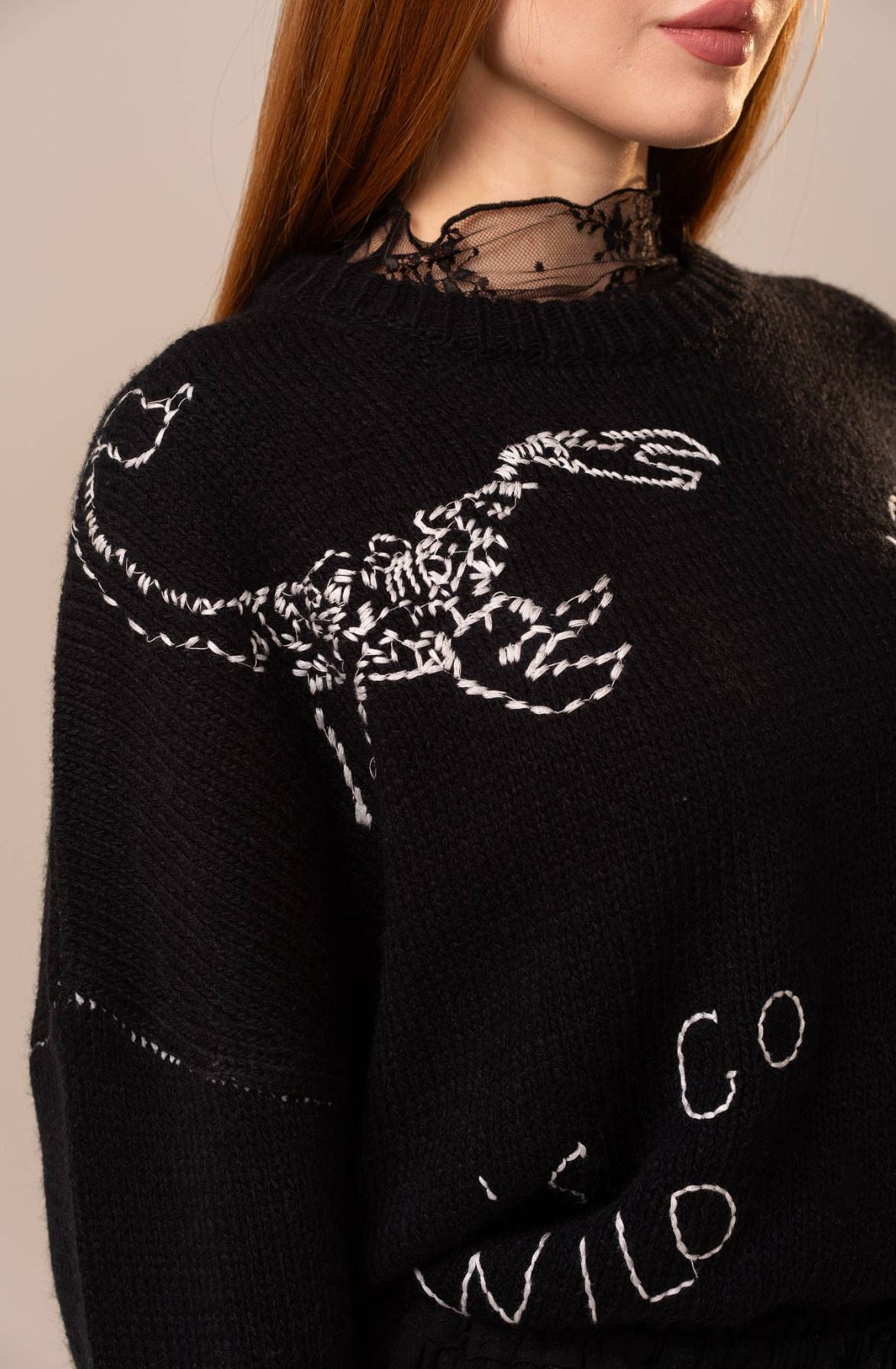 Unhinged Black Sweater