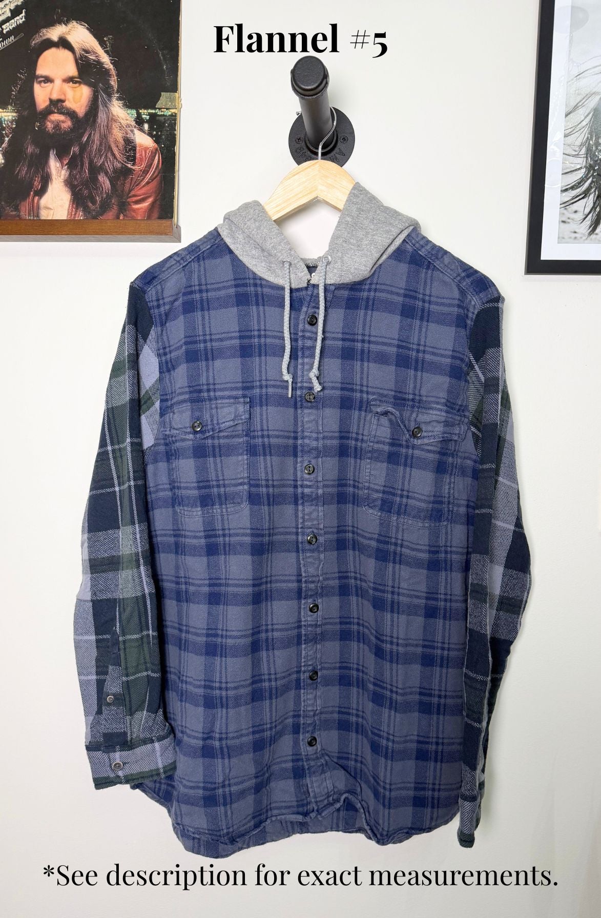 Reworked Vintage Hooded Flannel