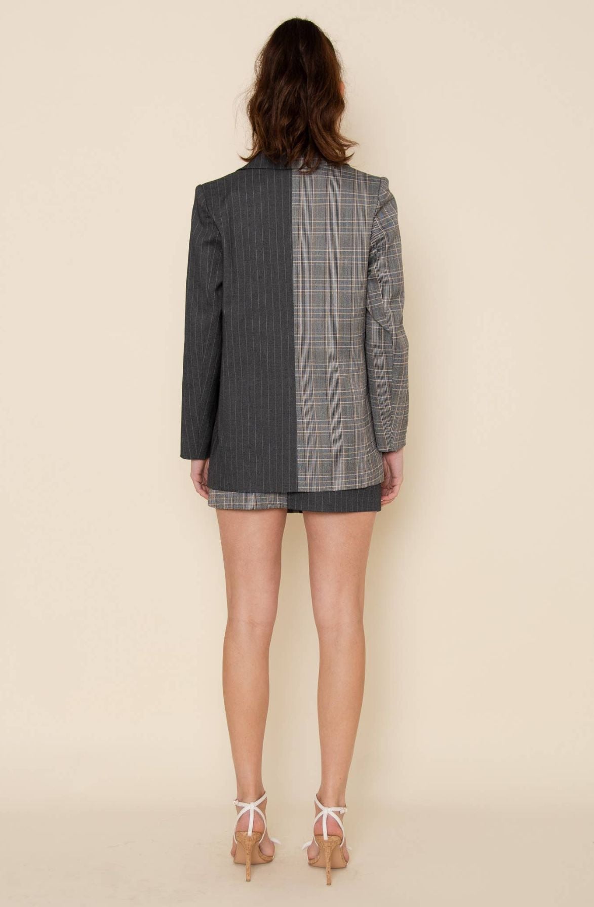 The Color Block Plaid Blazer