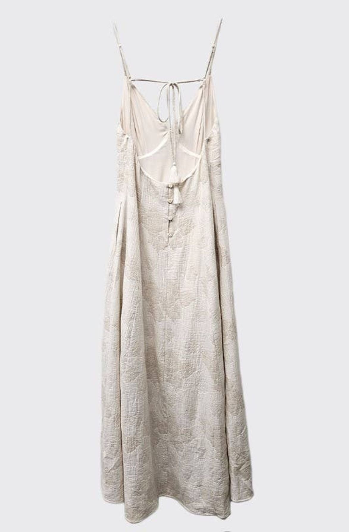Cream Gauzy Dress