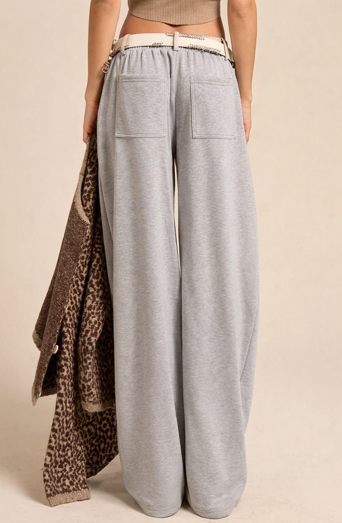 Wide-Leg Sweatpants