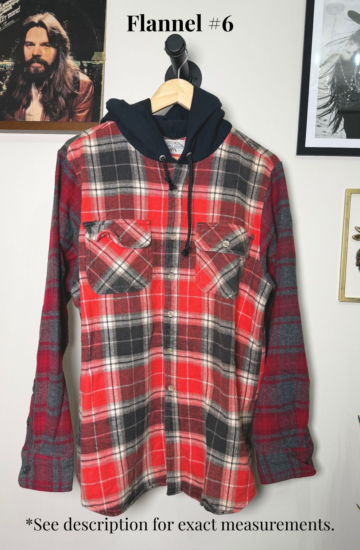 Reworked Vintage Hooded Flannel
