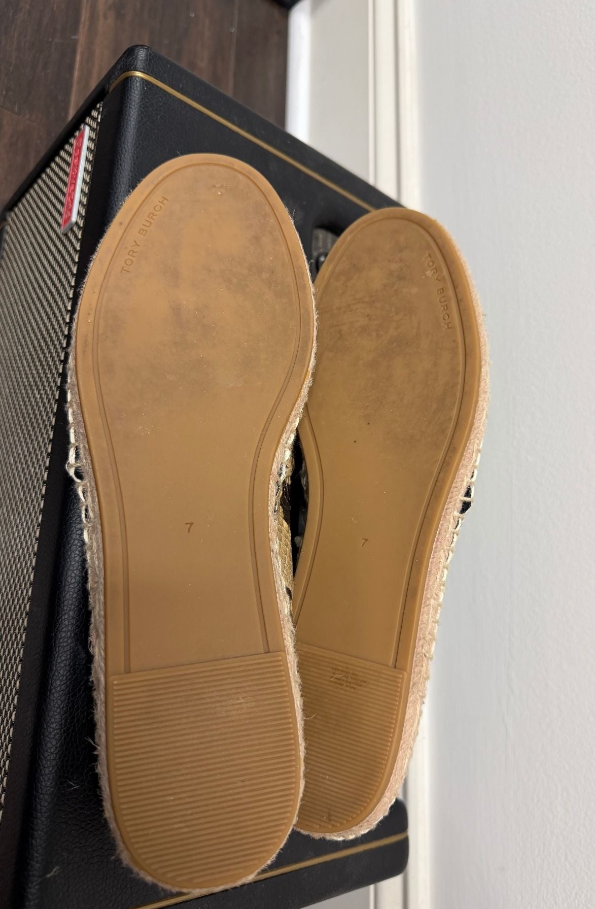 Tory Burch Snake Print Espadrilles