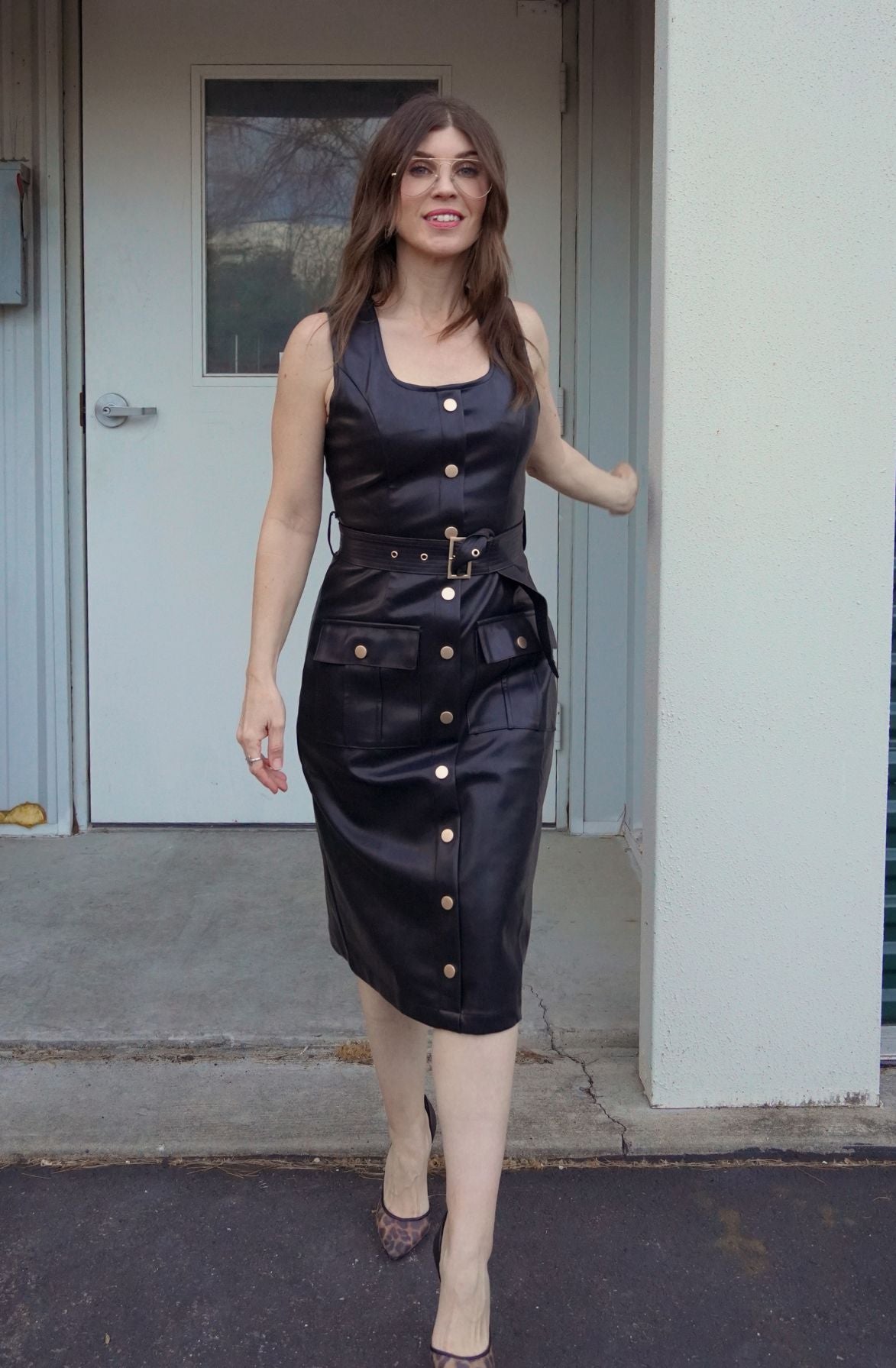 Vegan Leather Dress