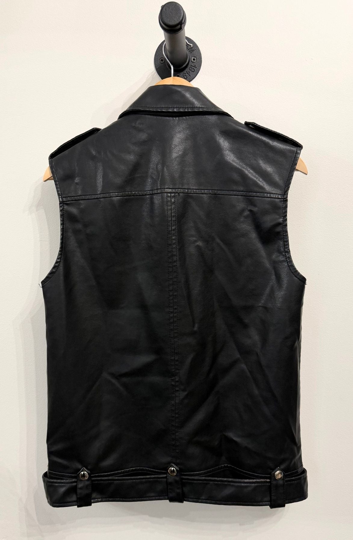 Oversized Vegan Leather Vest