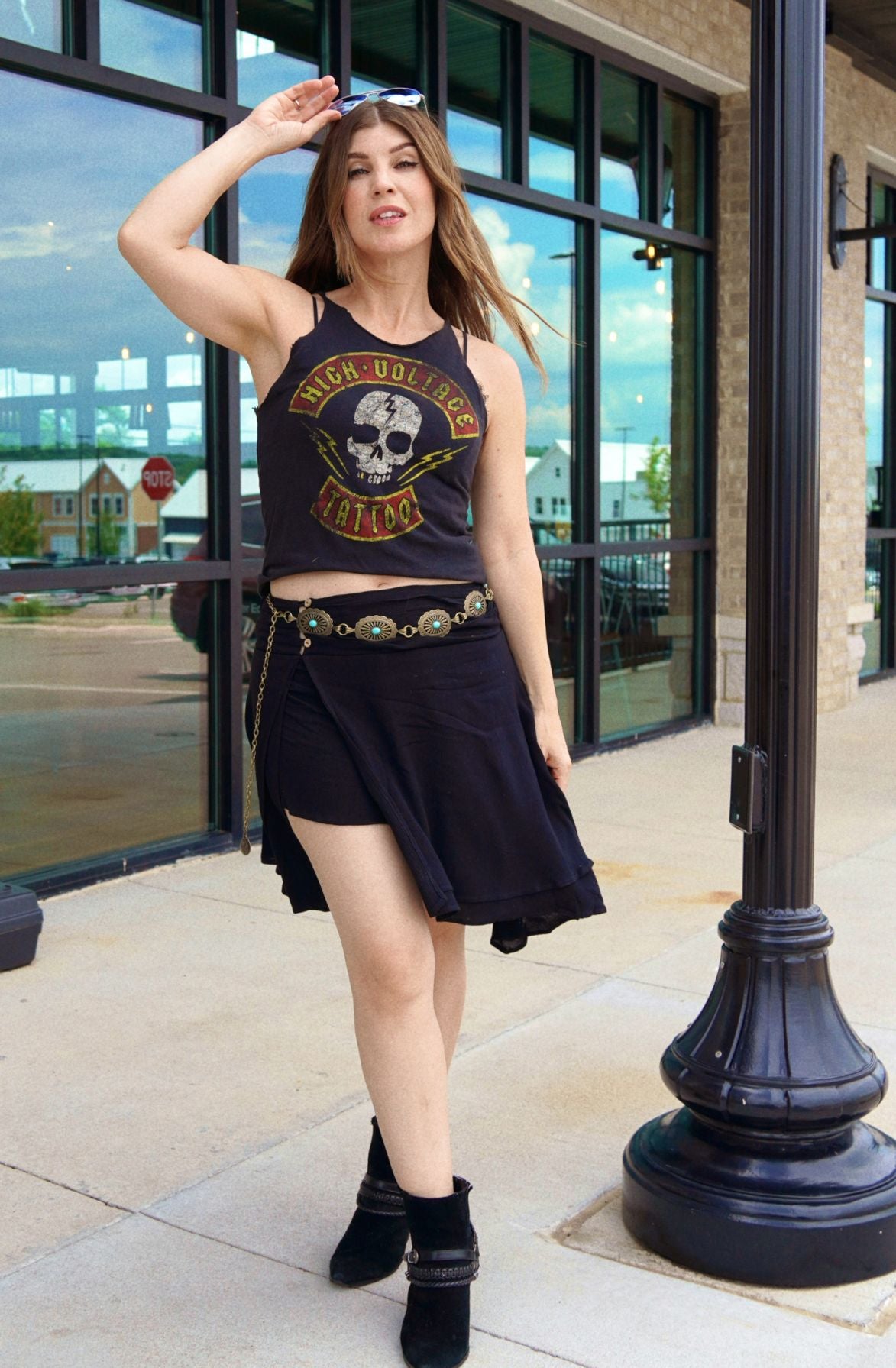 Asymmetrical Wrap Skort