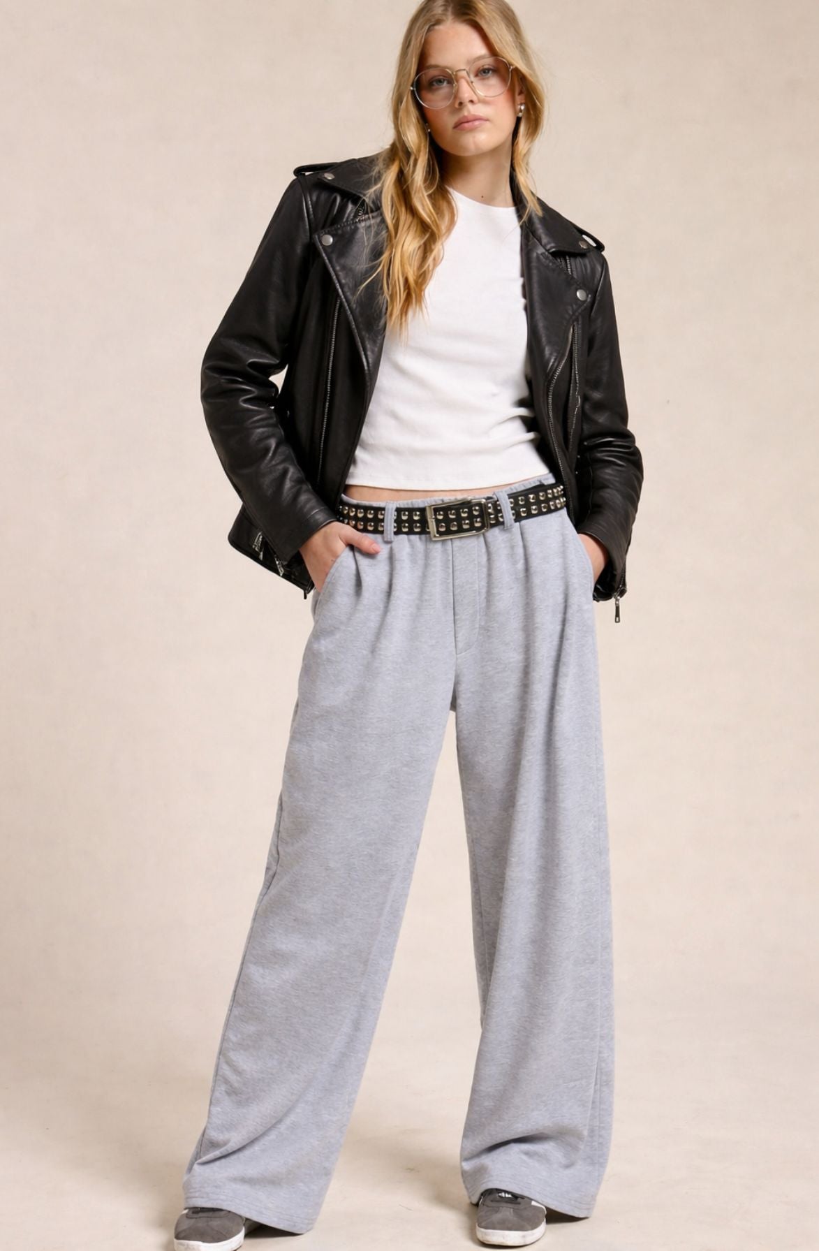 Wide-Leg Sweatpants