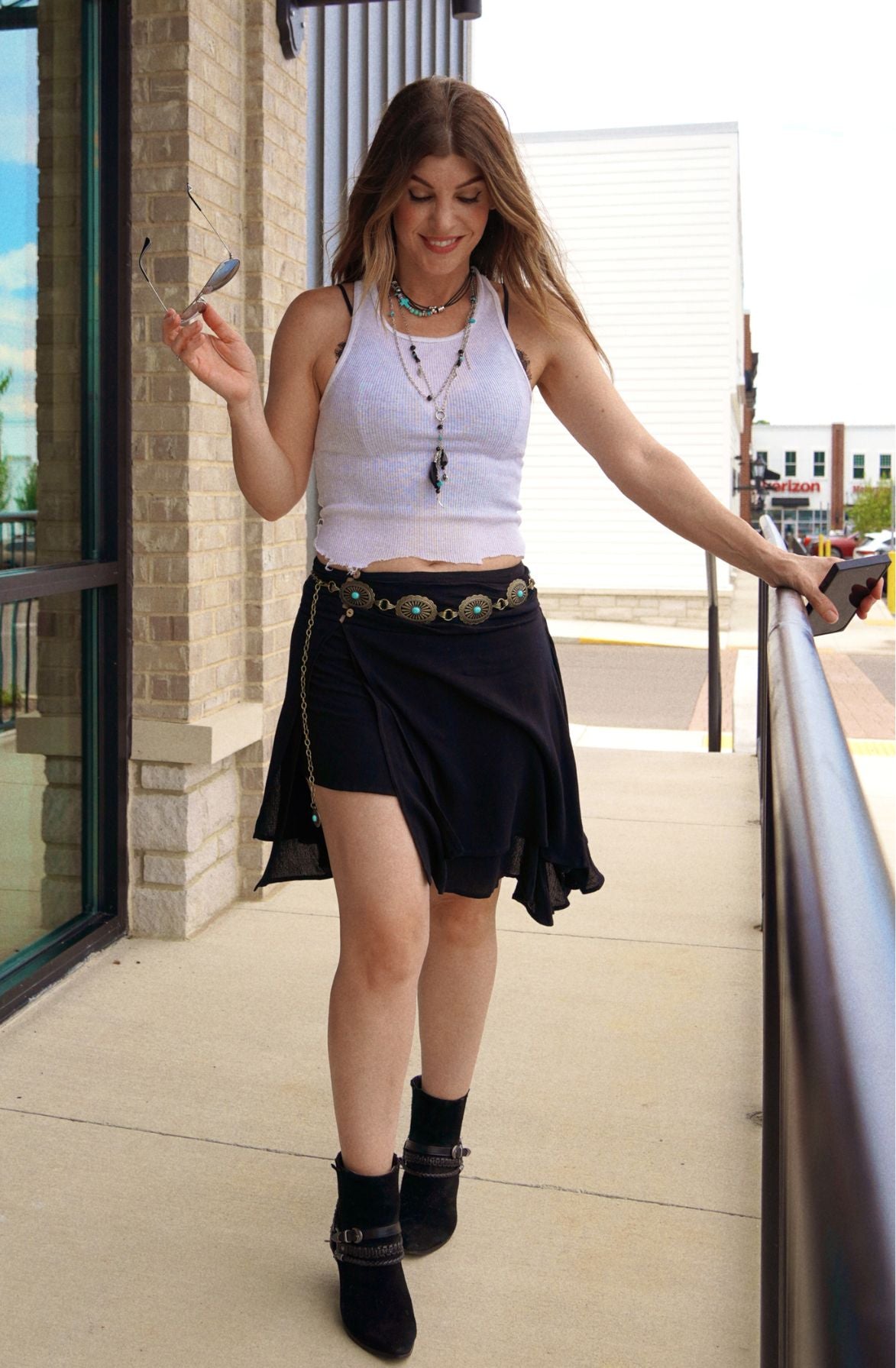 Asymmetrical Wrap Skort