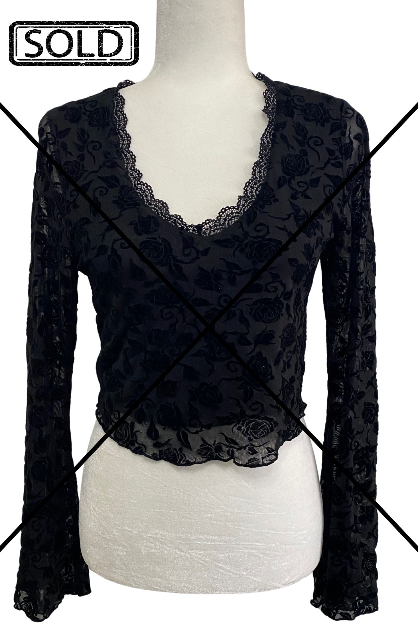 Long Sleeve Top with Lace Detailing
