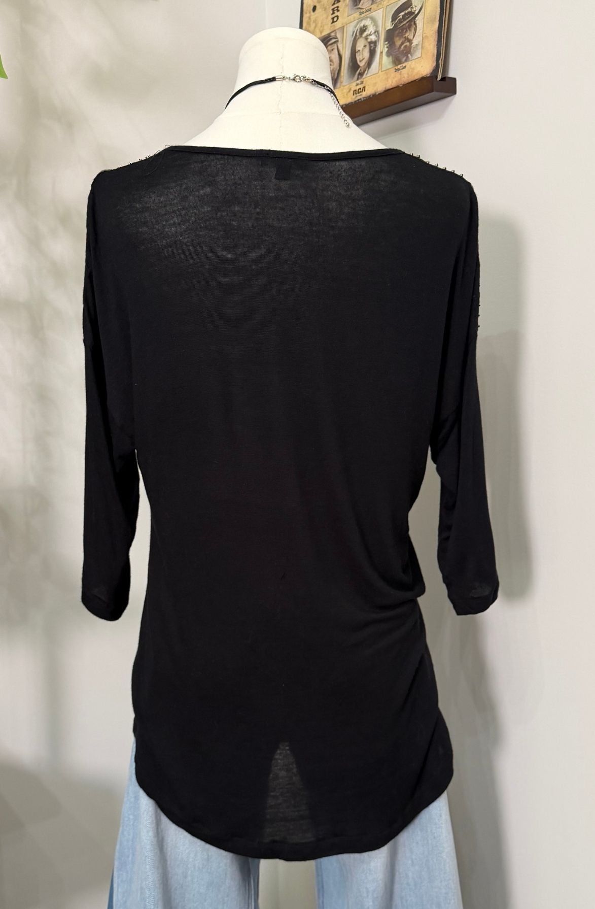 Studded Shoulder Top