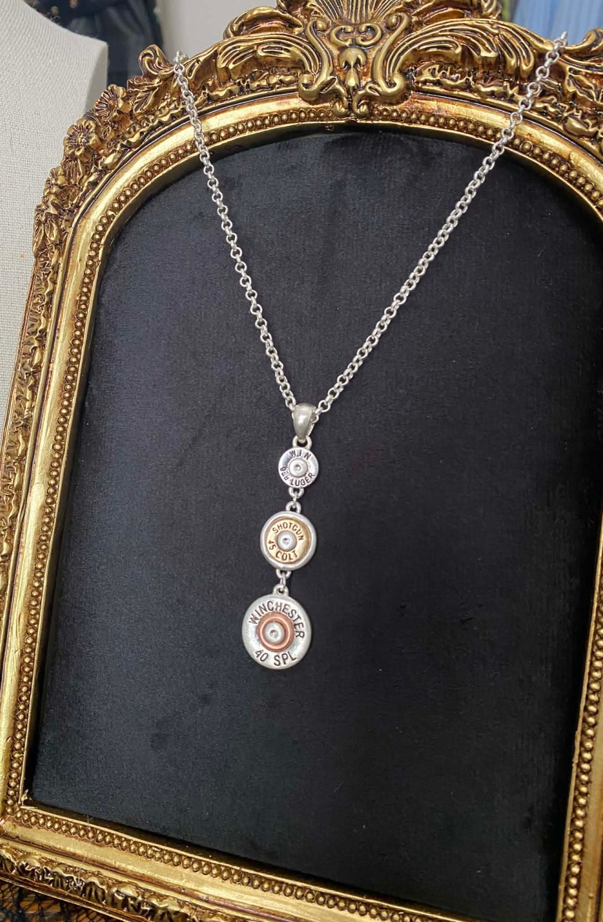 Bullet Shell Pendant Necklace