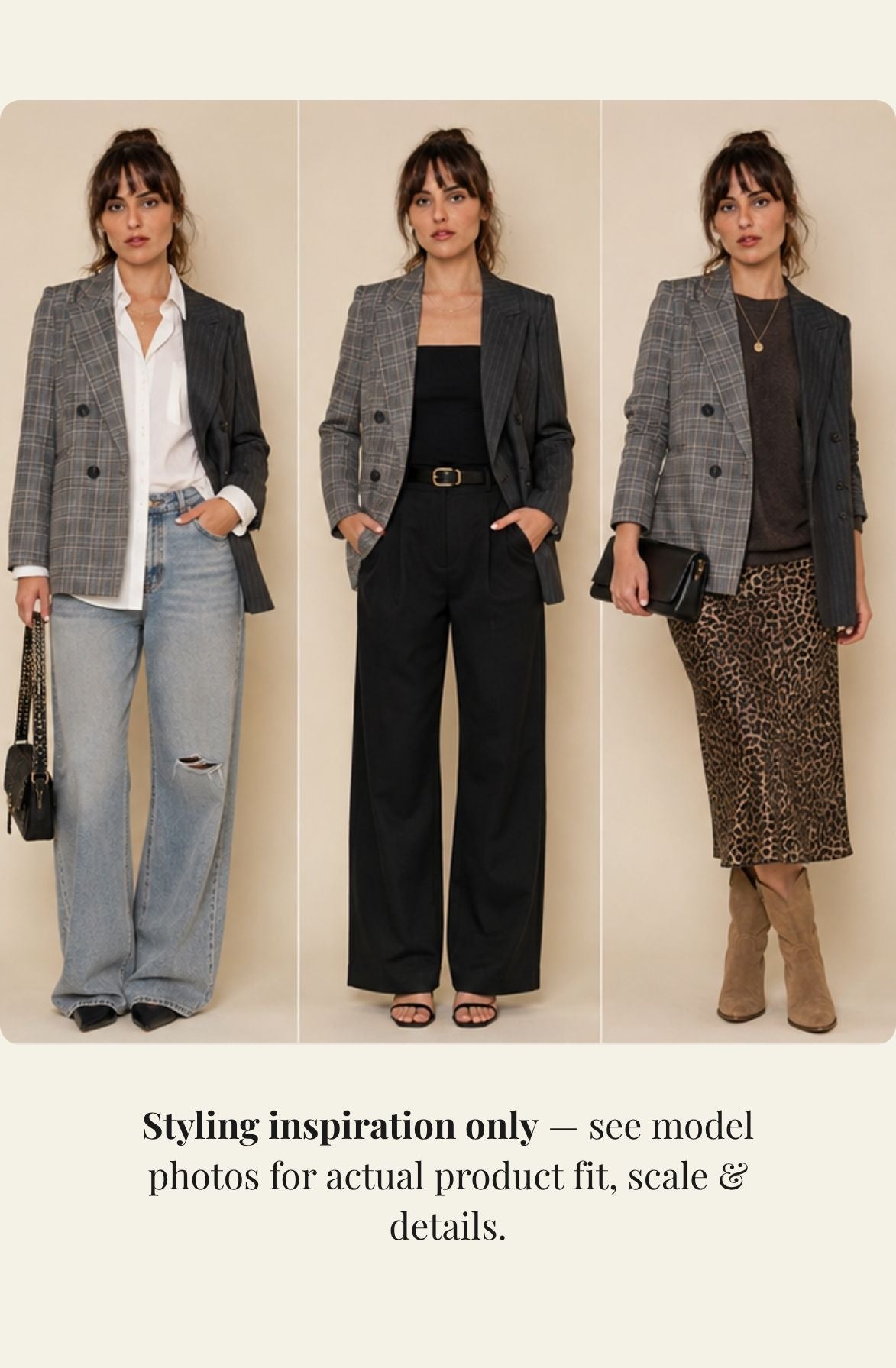 The Color Block Plaid Blazer