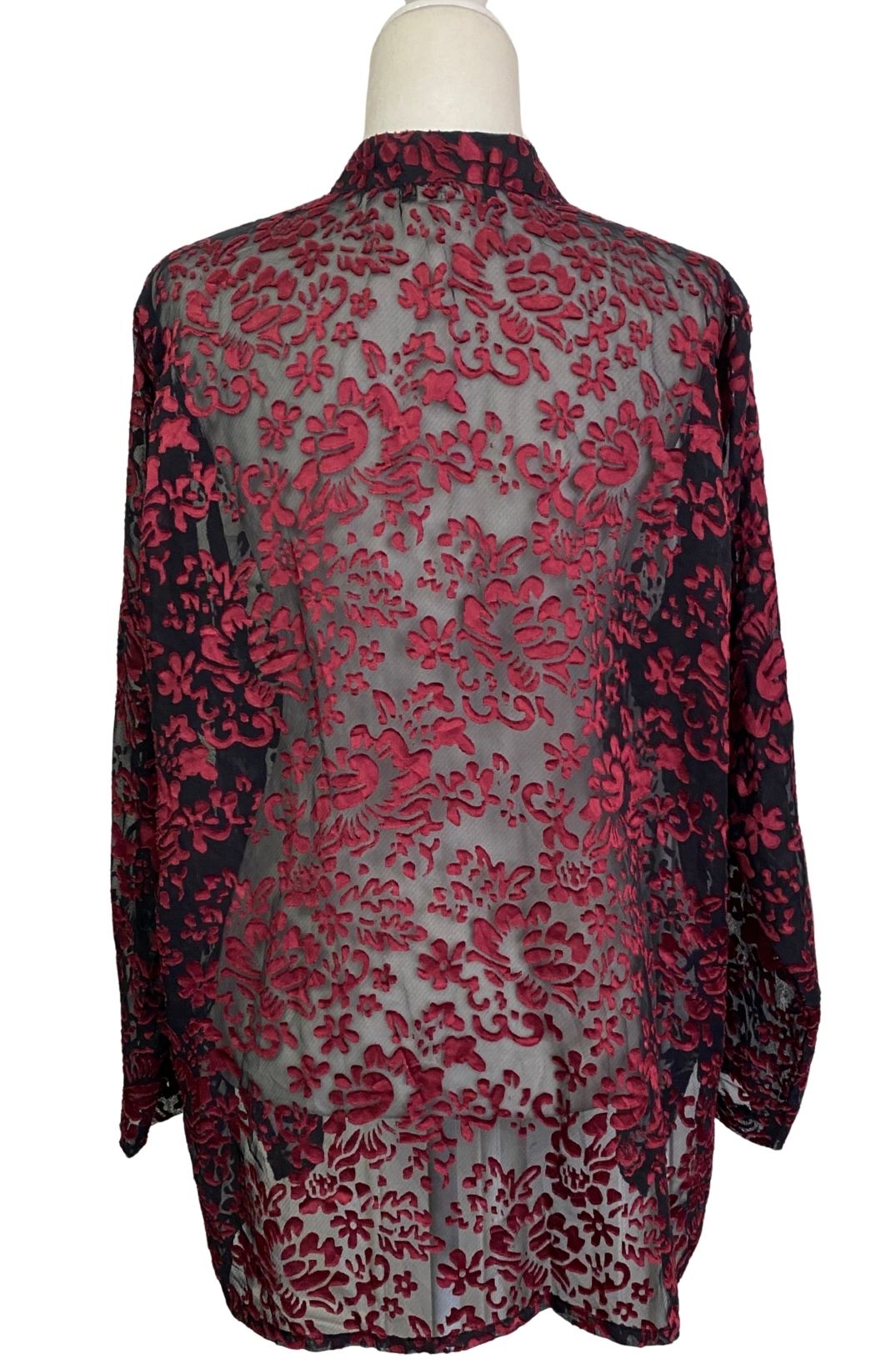 Vintage Semi Sheer Floral Top *Rare Find