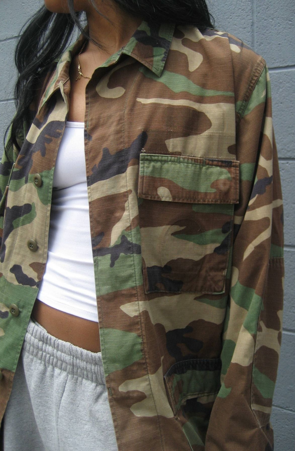 Reworked Vintage Camo Jacket