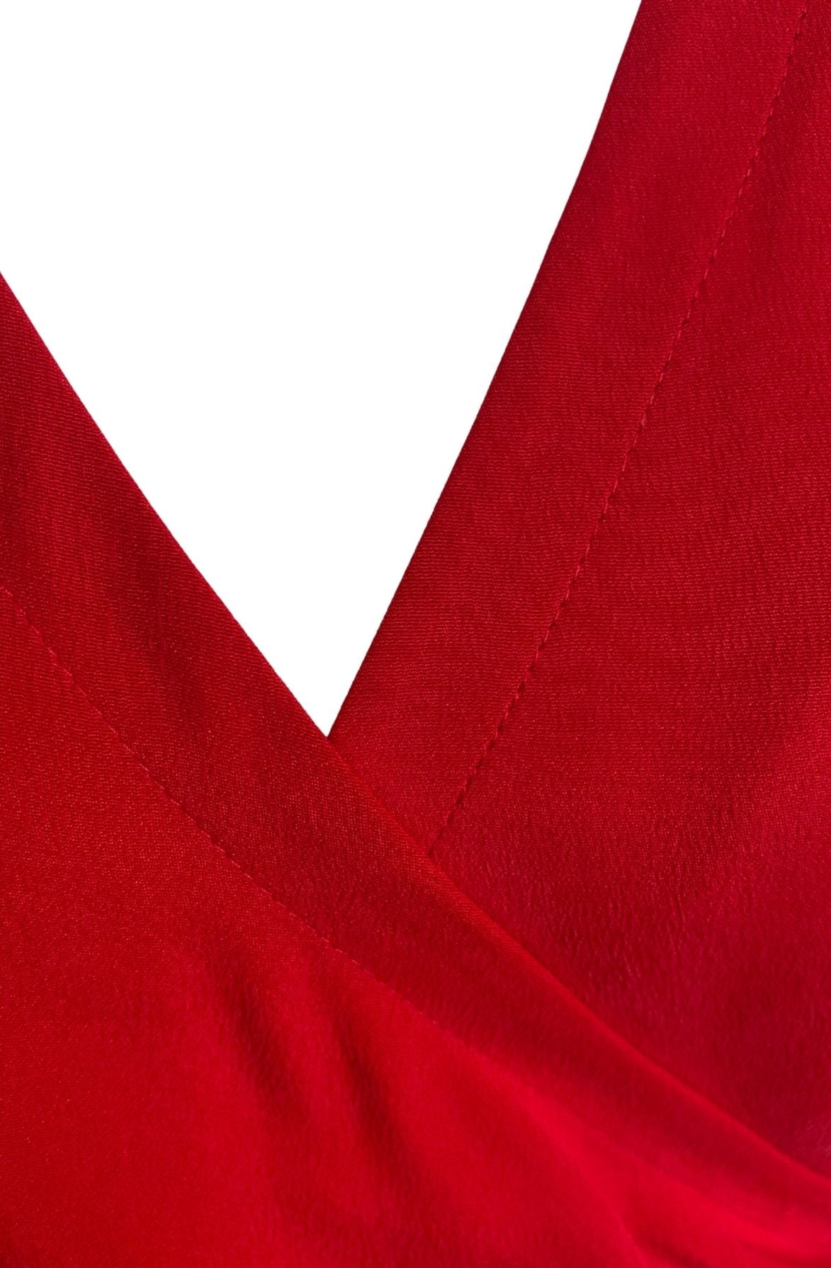 100% Silk Red Dress (Vintage)