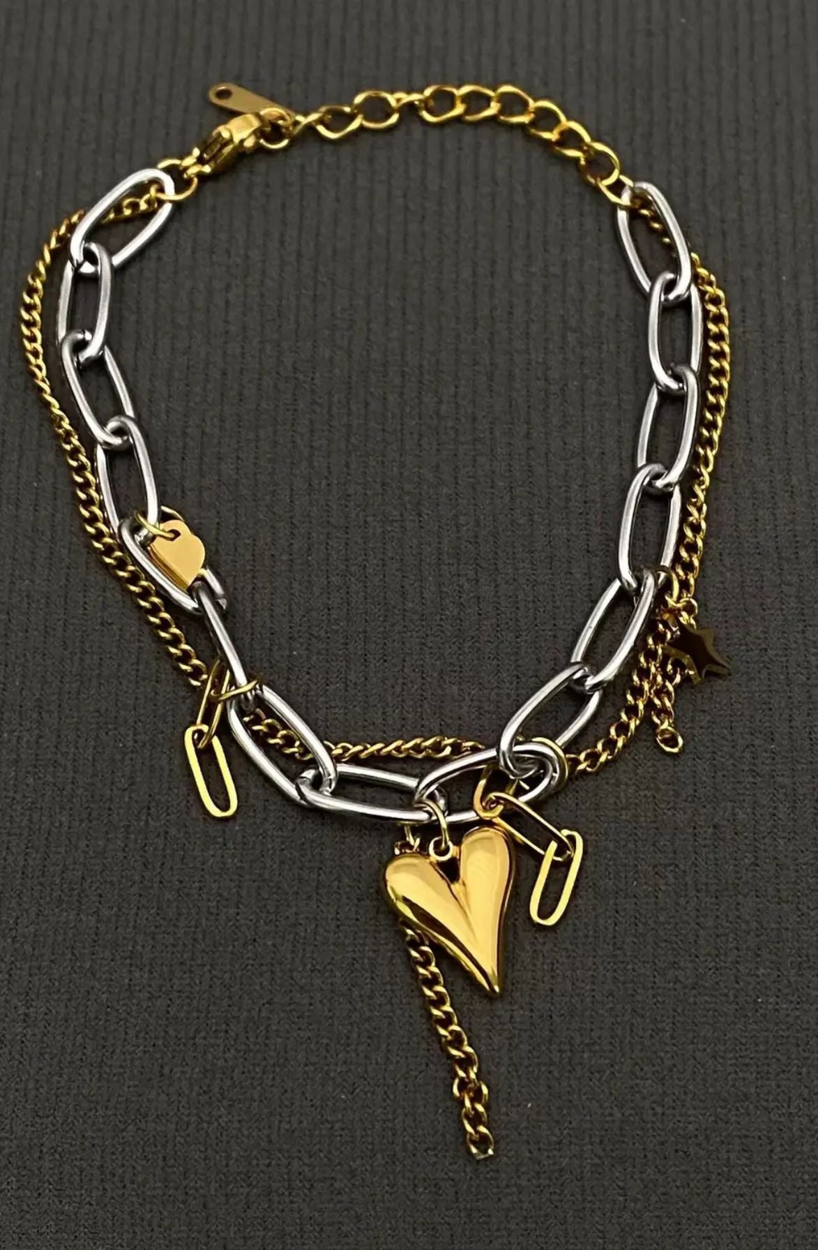 Gold Heart Bracelet