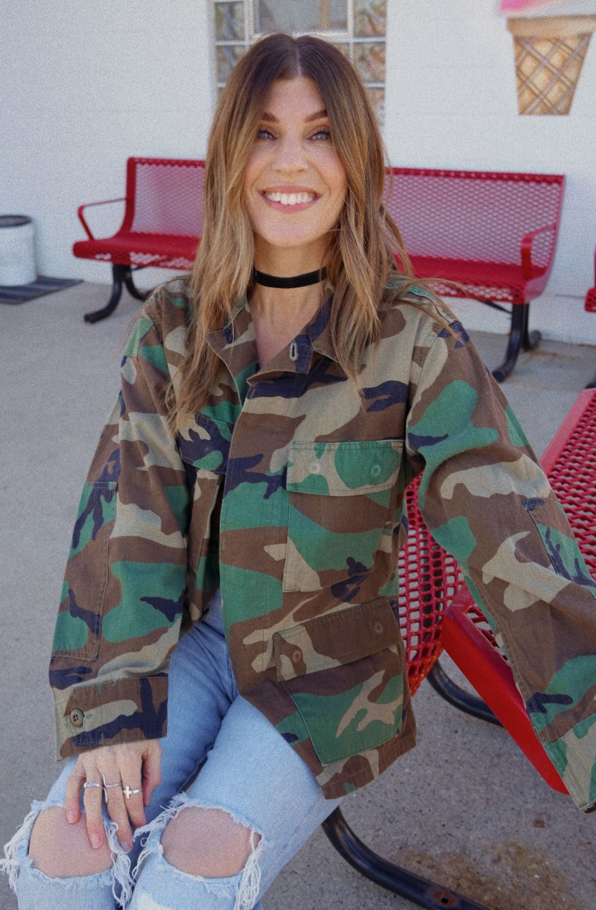 Reworked Vintage Camo Jacket