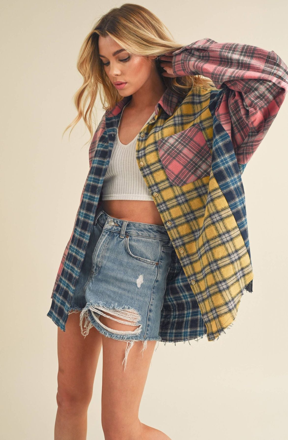 Mixed Signals Plaid Shirt