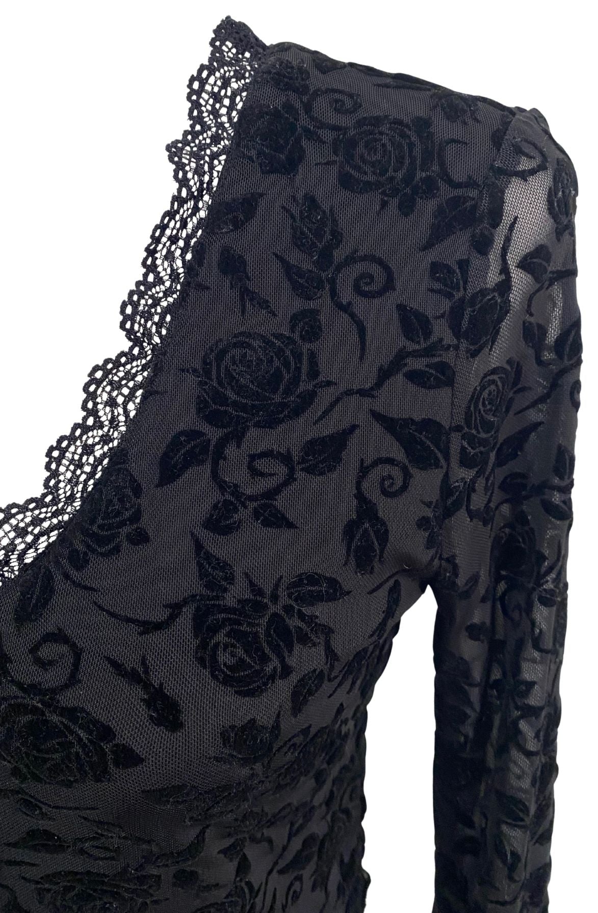 Long Sleeve Top with Lace Detailing