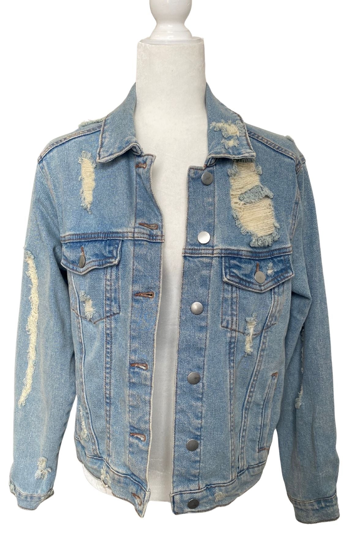 Distressed Denim Jacket