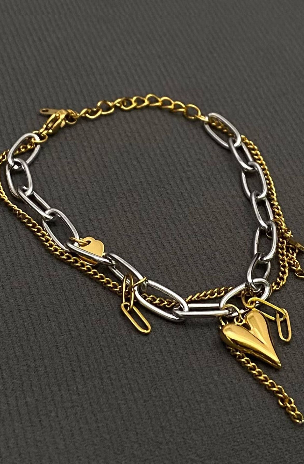 Gold Heart Bracelet
