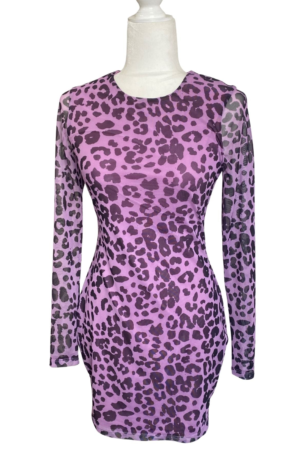 Lovers and Friends Lavender Leopard Mini Dress