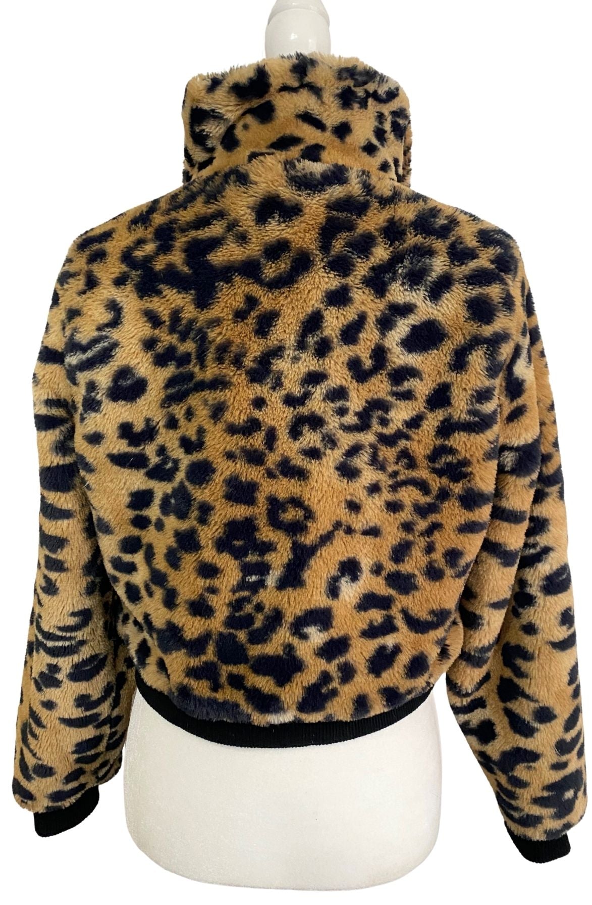 Leopard Zip Up Jacket