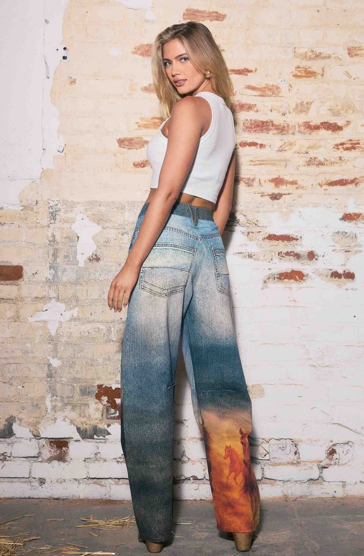 Wild Horses Barrel Jeans
