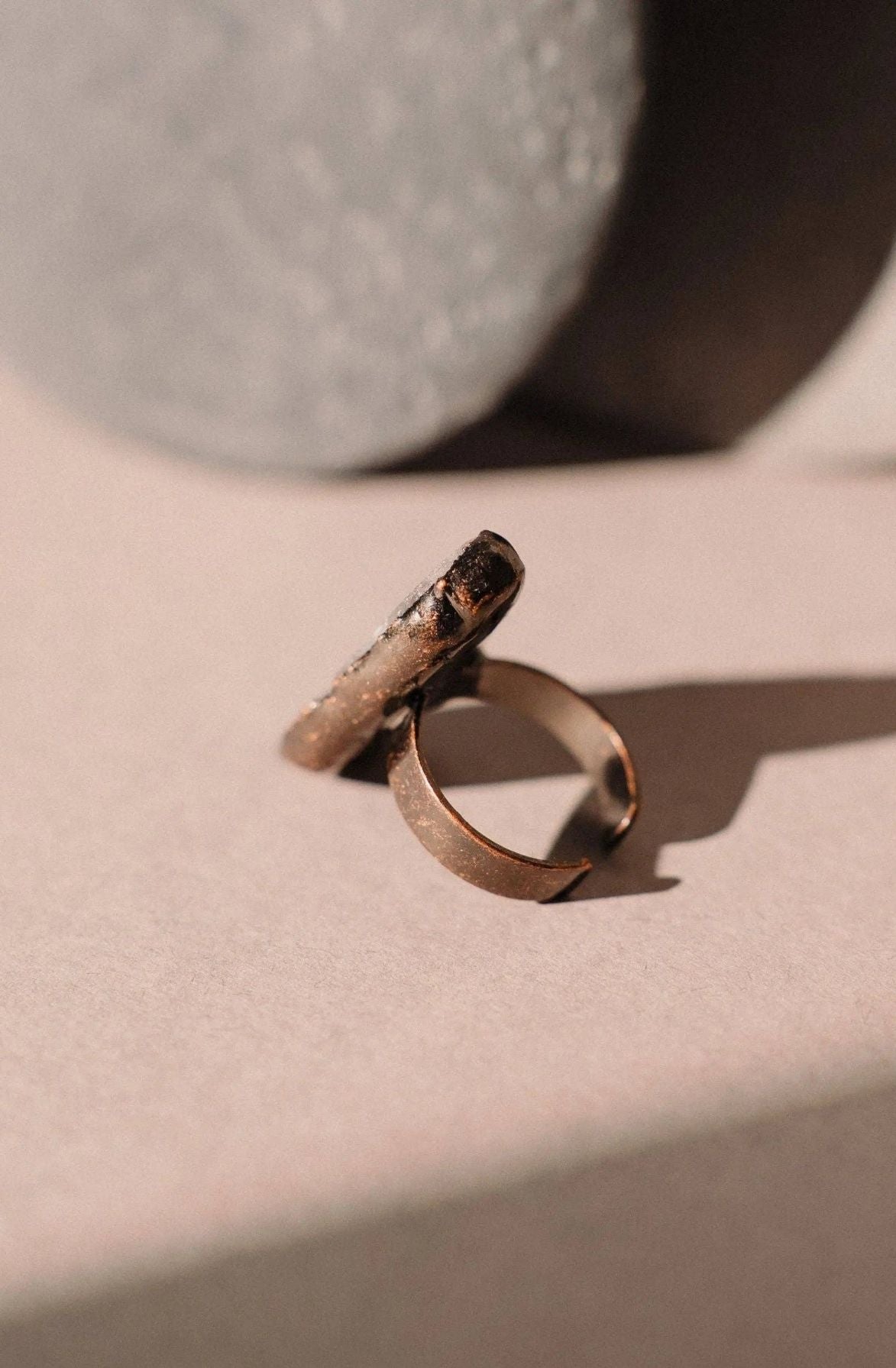 Turquoise & Bronze Ring