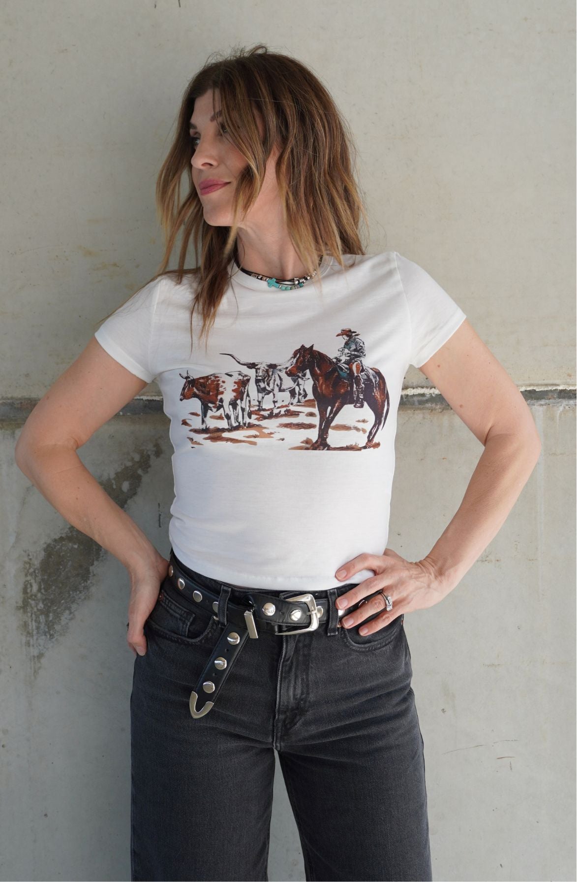 Saddle Up Baby Tee