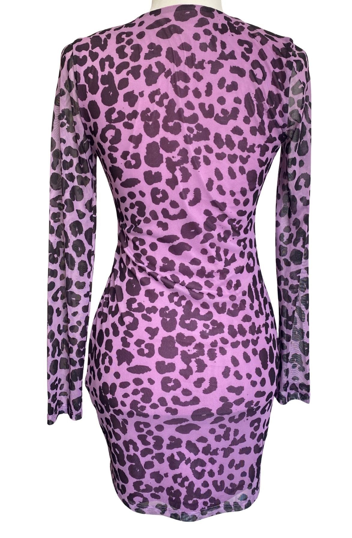 Lovers and Friends Lavender Leopard Mini Dress