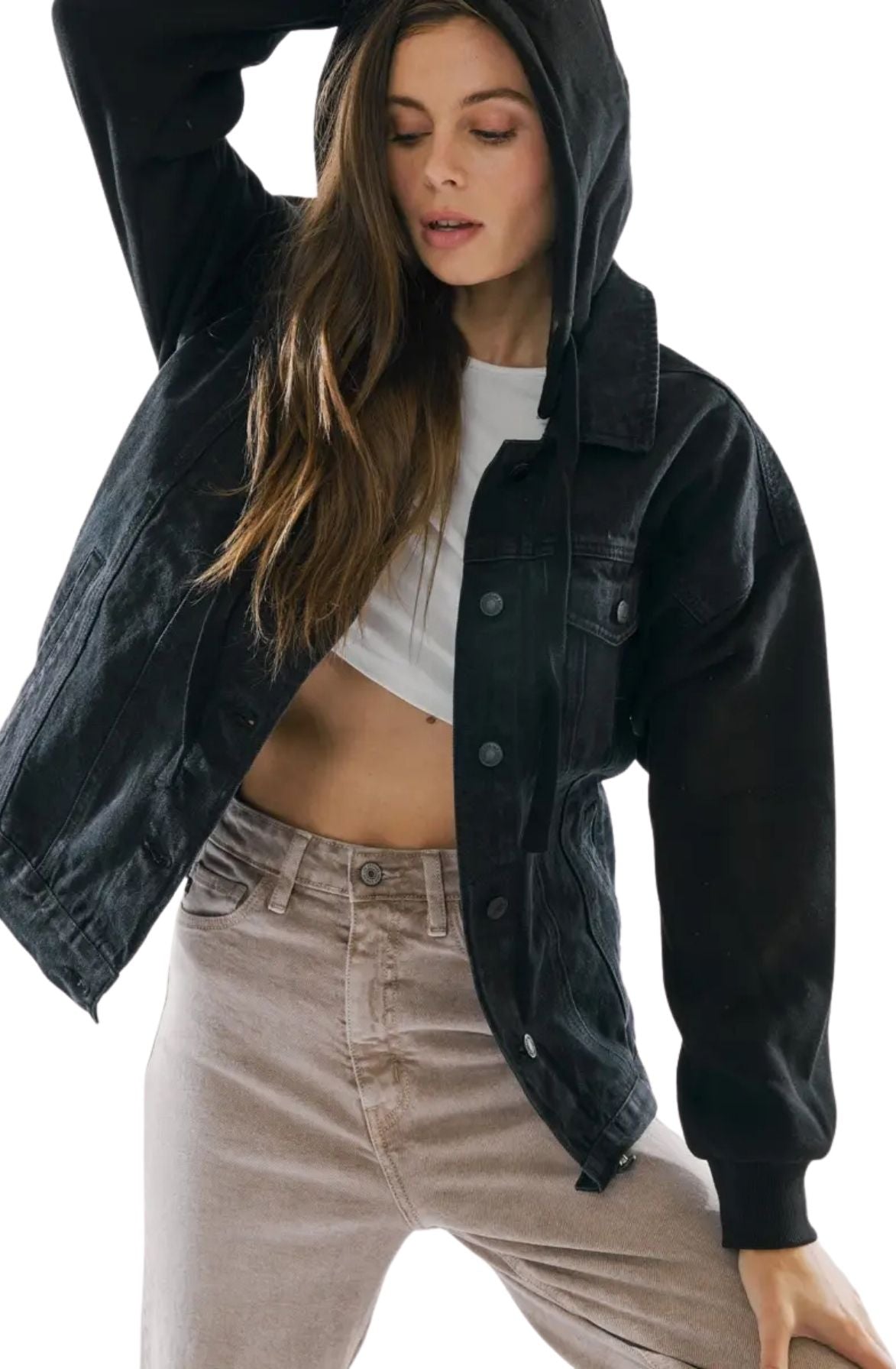 Hooded Boyfriend Jacket