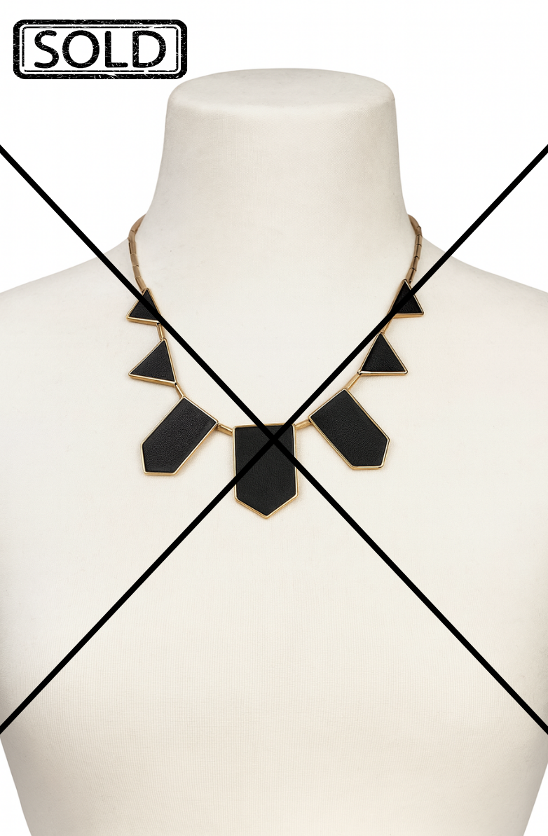 House of Harlow 1960 Leather Collar Necklace