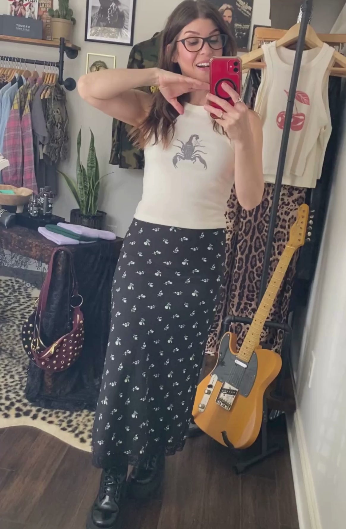Floral Midi Skirt