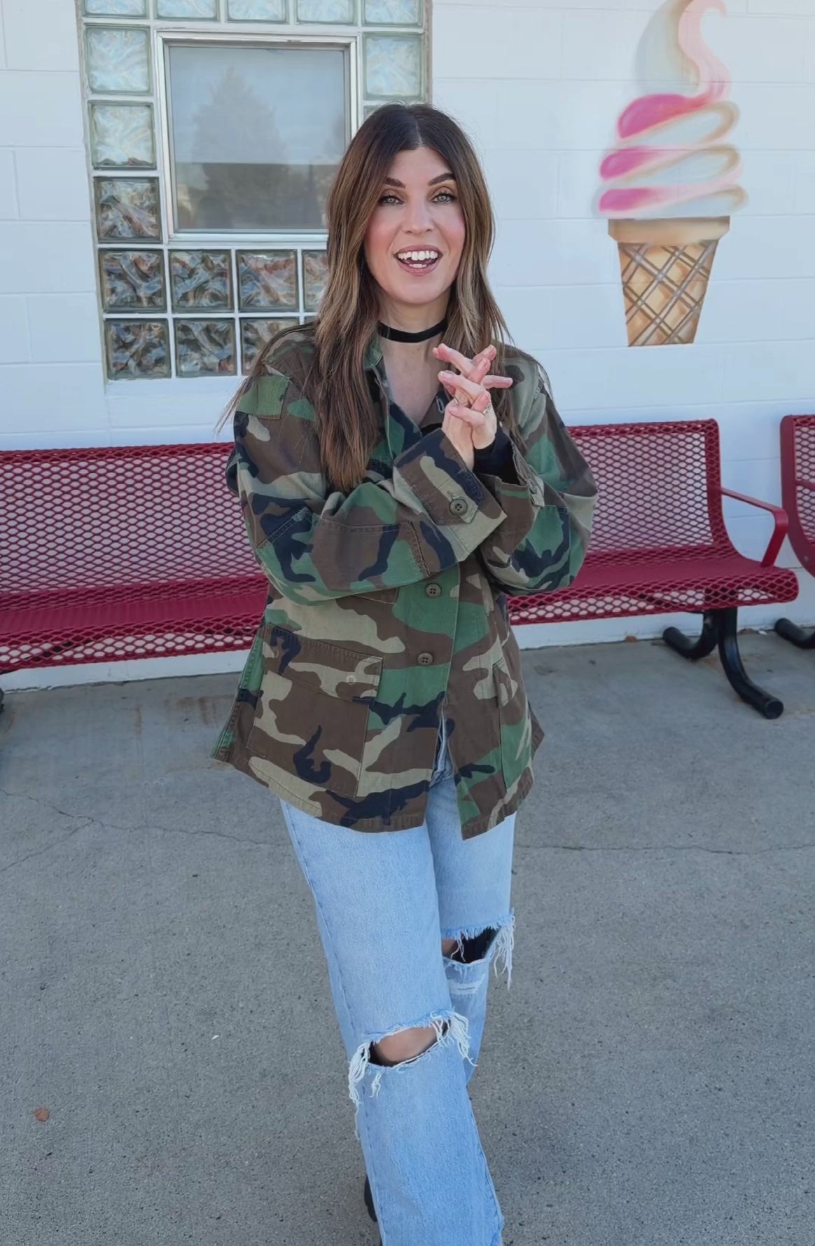 Reworked Vintage Camo Jacket